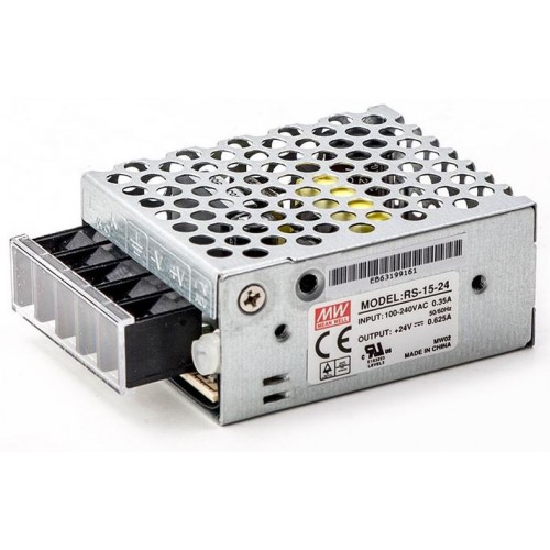 RS 15 24 SMPS 0 625A 24VDC MEANWELL The IndustryMart